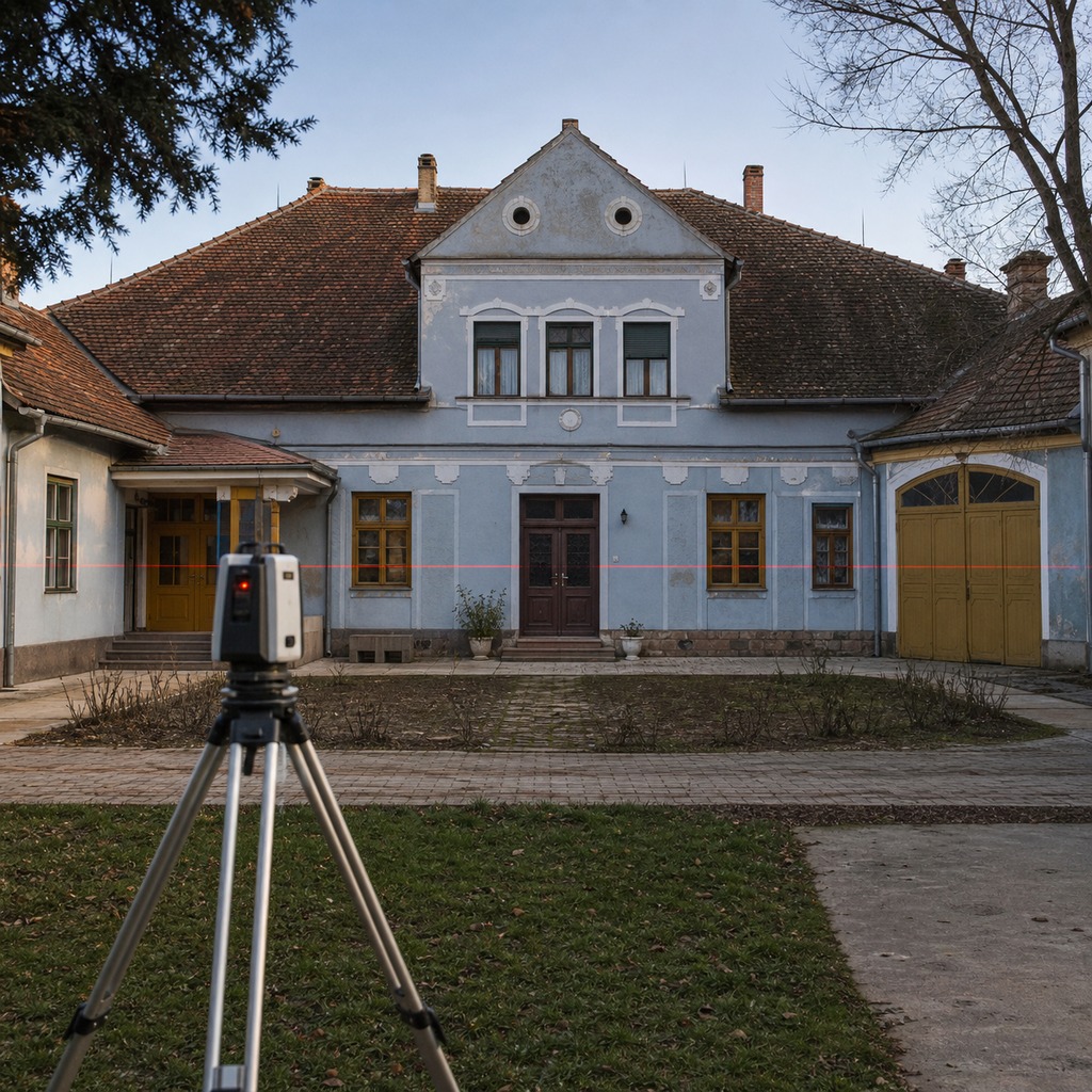 Lasersko geodetsko merenje velike porodične kuće povodom predloženih izmena zakona „Svoj na svome“